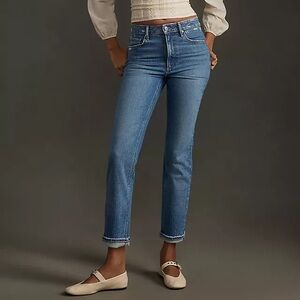 PAIGE Brigitte Cuffed High-Rise Relaxed-Leg Jeans